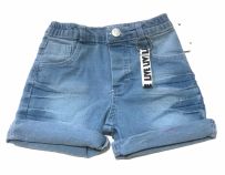 Short de Jean Elastizado con Cintura Elastizada