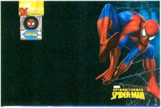 Pizarron Spider man de colgar 40 x 59 cm. Incl 2 tizas y borrador