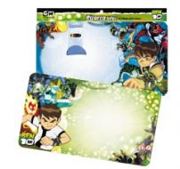 Pizarra Bifaz ben 10 con marcador y borrador. 47,5 x 33 Cm