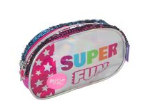 Cartuchera Lentejuelas Reversible Super Fun - 1 Cierre 