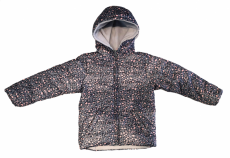 Campera De Abrigo Estampada Animal Print Con Polar Interior 