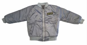 Campera De Wata Lisa - Cintura Elastizada - Sin Capucha - Polar Interno 