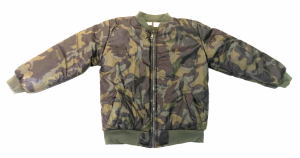 Campera De Abrigo Camuflada - Cintura Elastizada - Con Polar Interno - Sin Capucha 