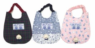 Babero Algodon Cuello Elastico Con Muñeco 