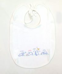 Babero Grande Toalla Bordado - Ajuste Tiras 