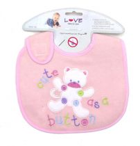 Babero Toalla De Algodon Con Bordado 