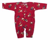 Enterito Algodon Frizado Estampado Oso Sin Pie