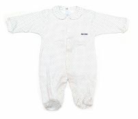 Enterito Con Pie Manga Larga Estampado Lunares 