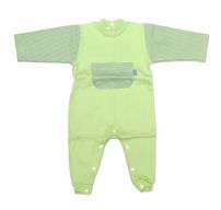 Enterito Pierna Larga Algodon Sin Pie Bolsillo Al Frente 