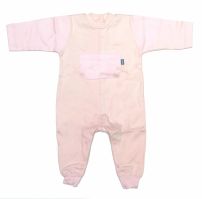 Enterito Pierna Larga Algodon Liso Sin Pie Con Bolsillo Al Frente 