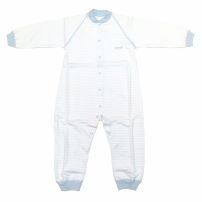 Enterito Pierna Larga Sin Pie Rayado Con Broche Adelante 