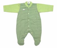 Enterito Manga Larga Con Pie Rayado 