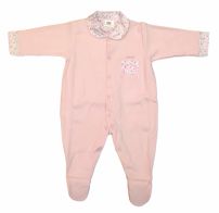 Enterito Manga Larga Con Pie Cuello Estampado 