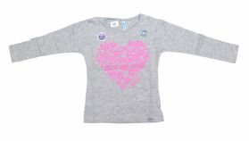 Remera Manga Larga Estampada Nena 