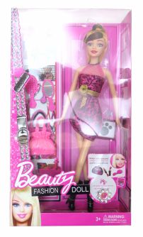Muñeca Articulada Beauty Fashion Doll Con Accesorios 