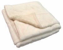 Manta Con Relieve Piel Con Corderito