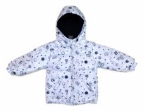 Campera De Abrigo Estampada Planetas Con Polar Interior  