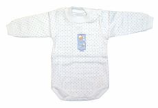 Body Manga Larga Estampado Lunares