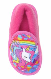 Pantufla De Polar Estampado Unicornio 