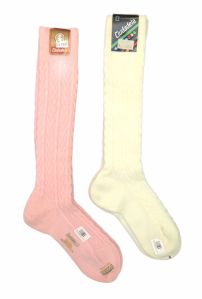 Media Zoquete De Cashmilon Liso Labrado 