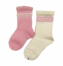 Media Zoquete De Cashmilon Puño Decorado