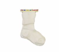 Media Zoquete De Cashmilon Liso Puño Rebatible 