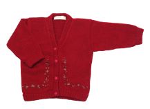 Saquito de Cashmilon Bordado  Flores Rococo