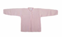 Saquito  Cashmilon Tejido Botones Forrados y Borde Trabajado