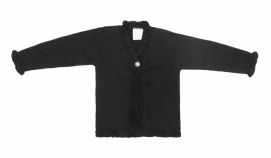 Saco Tejido de Cashmilon Liso con Volados