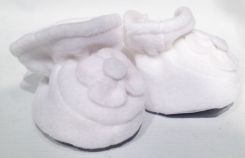 Botita Polar con Flor Base Antideslizante