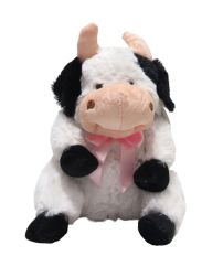 Peluche Vaca con Lazo Moño en el cuello