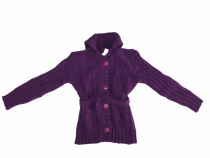 Saco Tejido Grueso con Lazo