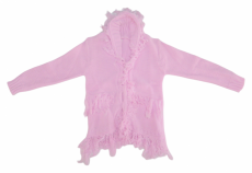 Saco Tejido con Botones y Flecos