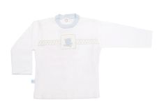 Remera Manga Larga franja estampada Osito