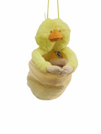 Bolsa Guarda Juguetes de Peluche Con Muñeco Pato