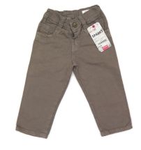 Pantalon Gabardina Con Cintura Elastizada