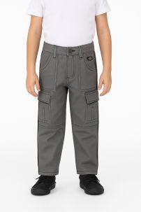 Pantalon Gabardina Cargo con Rayas al Costado