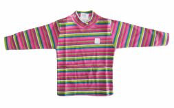 Remera Manga Larga Rayada con broche Varon