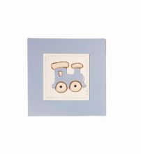 Cuadro Madera de Tren con marco