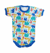 Body Manga Corta Estampado Animalitos