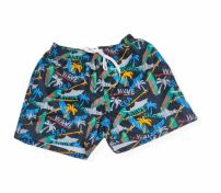 Short De Baño con Cintura Elastizada De Polistre