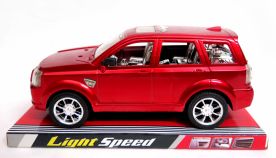 Auto a Friccion Auto camioneta cromada 4 puertas a friccion 24 Cm en burbuja 