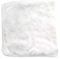 Manta Con Relieve Simil Piel Y Picot