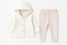 Conjunto de Saco y Pantalon Sin Pie Florcitos