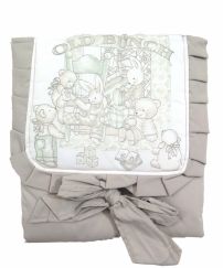 Cambiador plegable liso con estampa Oso