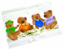 Toalla De Mano Grande Con Aplique Estampado 