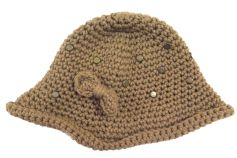 Gorro Al Crochet - Aplique Moño
