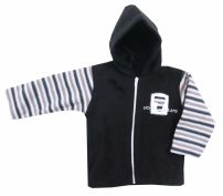 Campera De Polar Con Capucha - Aplique Bordado