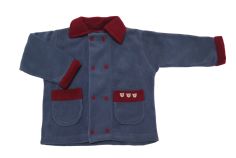 Sacon Cruzado De Polar Con Bolsillos 