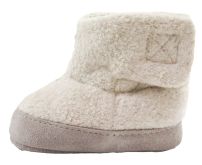 Bota piel con velcro y base antideslizante 